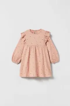 一回着用　ZARA baby チューリップ柄ワンピース　80