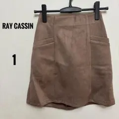 新品タグ付き✨️【RAY CASSIN】スウェード調 ミニスカート ブラウン 1