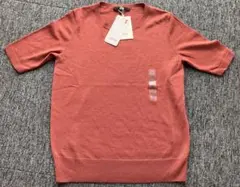 【ユニクロ】エクストラファインメリノクルーネックセーター（5分袖）　Ｓ　ピンク