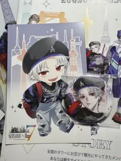葛葉　にじさんじ　7大タワーコラボ　缶バッジ＋ポストカードセット