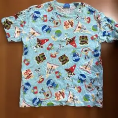東京ディズニーリゾート トイストーリー 総柄 Tシャツ LL