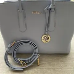 FURLA ライトブルー トートバッグ