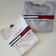 トミーフィルガー オーガニックコットン Tシャツとトレーナーセット 128