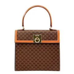 CELINE セリーヌ ヴィンテージ マカダム ハンドバッグ ガンチーニ