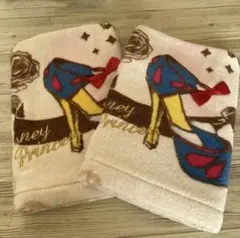 【未使用】Disney ディズニー プリンセス ハンドタオル 2枚セット