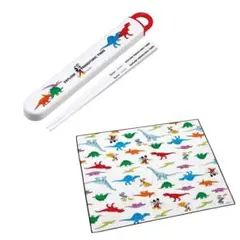 新品★箸 箸箱セット＆ランチクロス ディズニー ミッキーマウス&フレンズ 恐竜