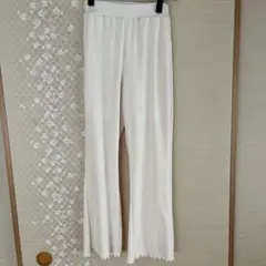 GRL リブ メロウ ワイドパンツ アイボリー