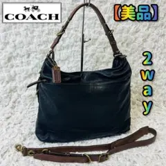COACHコーチ 70189 レザーワンショルダーバッグ 2wayシボ革ハリソン