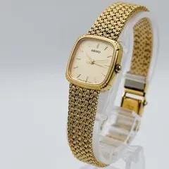 美品【稼働・新品電池】SEIKO セイコー ブレスウォッチ レディース ゴールド