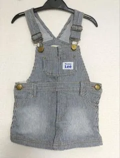 【美品】Buddy Lee デニム ジャンパースカート 80 ストライプ