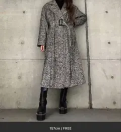 ENVYM ロングコート　ヘリンボーン柄のサムネイル