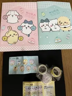 くら寿司　ちいかわ　オリジナルノート ビッくらポン!　マスキングテープ　缶バッジ