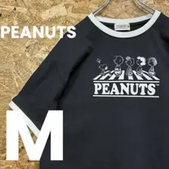 ★美品★PEANUTS★リンガー★アビーロード★Tシャツ★M★送料無料★のサムネイル