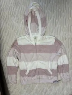 ジェラートピケ♡フード付きジップアップルームウェア