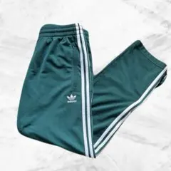 【裾ジップ フレア】アディダス トラックパンツ オリーブグリーン ジャージ