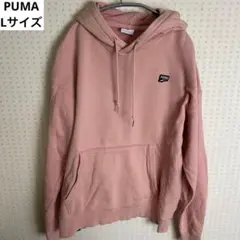 PUMA プーマ 春色 ピンク パーカー Lサイズ