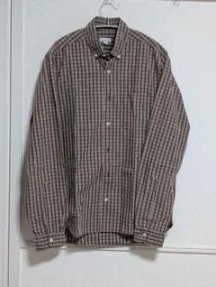 【美品】steaven alan 長袖シャツ チェック　アメリカ製のサムネイル
