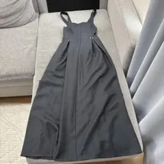 KBF ダークグレー ジャンバーロングスカート