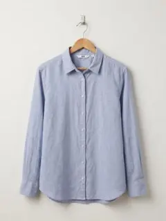 UNIQLO 長袖コットンシャツ ブルー Sサイズ