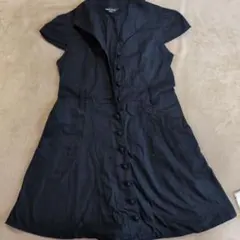 値下げ！COMME CA ISM 黒 ノースリーブワンピース &白カーディガン！