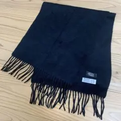 Qstyle MOONBAT カシミヤ100% ブラック 黒色 マフラー