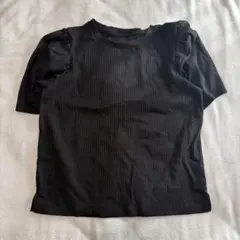 GU 黒　バルーンスリーブ　Tシャツ