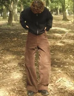 interfactory コーデュロイパンツ ブラウン M