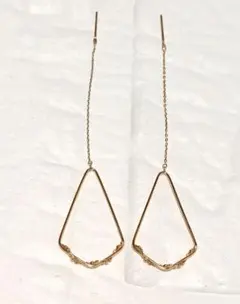 K18ダイヤピアス0.1ct0.1ct 長さ金具下3cm - メルカリ K18ダイヤピアス0.1ct0.1ct 長さ金具下3cm