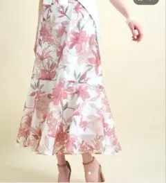 ✨美品アプワイザーリッシェ ロングスカート シアーボタニカル 花 フラワー