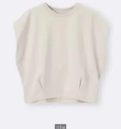 GU ジーユードライウエストタックT WOMEN XS ナチュラル