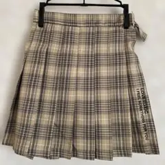 ラブトキシック 140 ベージュ系チェック プリーツスカート