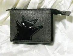 黒猫 コインケース コインパース 小銭入れ お財布 くろねこ 男女兼用