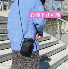 【BEAURE】ヴュレ（ビュレ) カウレザー スマホ 巾着 ショルダー