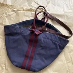 お値下げ！【united bamboo】キャンバス トートバッグ ストライプのサムネイル