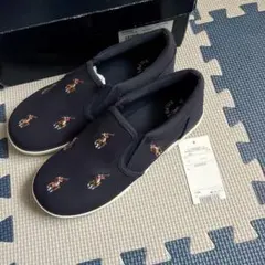訳あり未使用★Polo Ralph Lauren ネイビー スリッポン　21cm
