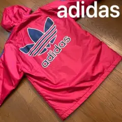 adidas トレフォイル ビッグロゴ ベンチコート ナイロンジャケット