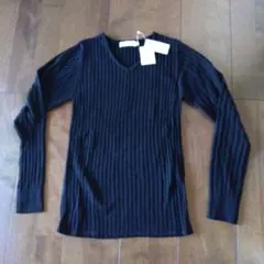 ウール混Vネックニットプルオーバー