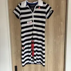ルコック　ボーダーワンピース　ゴルフウェア　レディース　M