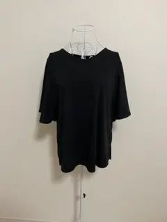 CLOSSHIシンプル黒の半袖シャツサイズLサイズのサムネイル