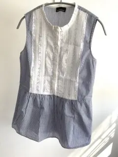 ErmannoScervinoエルマンノシェルヴィーノストライプレースブラウス ErmannoScervinoエルマンノシェルヴィーノストライプレースブラウス