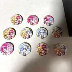 アニメキャラクタープリキュアバッジ11個セット ハピネスチャージ　プリキュア