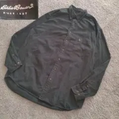 古着　Eddie Bauer/エディーバウアー　ワンポイントロゴ刺繍　BDシャツ