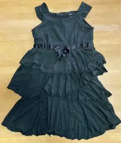 ワンピース チュニック 女児 ブラック 140cm