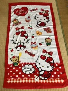 ハローキティ バスタオル バラ カオハナ Y2K 平成 2001年当時物 - メルカリ