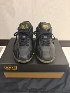 ZETT ブラック スパイクシューズ