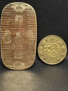 元文稲荷小判金 旧ニ十圓金貨 二枚セット 상태매우좋음 한정품 早い者勝ち
