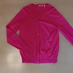 ♦美品 UNIQLO ピンク カーディガン Lサイズ 無香料