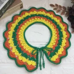 ベビー付け襟、ベビースタイ、ハンドメイドスタイ、付け襟