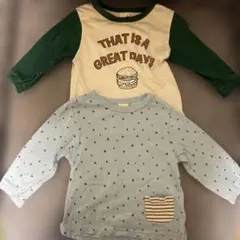 petit main 長袖Tシャツ 80cm 2枚セット