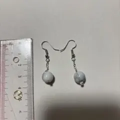 シルバー925 ボール型ピアス 約5cm
